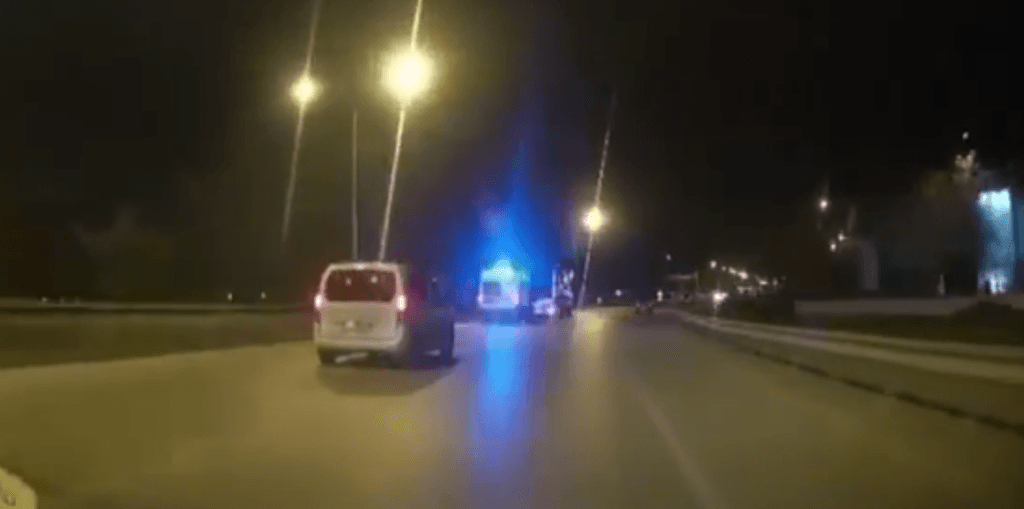 Afyonkarahisar’da Ambulansa Yol Vermeyen Sürücüye Ceza Kesildi