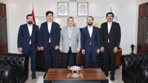BEUN Rektörü Özölçer, TÜGVA heyetini makamında ağırladı