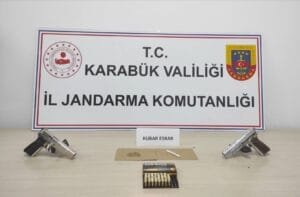 Karabük’te uyuşturucu ve silah operasyonu
