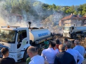 Ulus’ta orman yangını korkuttu: Eldeş Köyü’ndeki alevler kısa sürede kontrol altına alındı