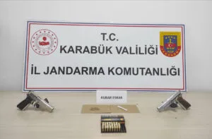 Karabük’te uyuşturucu ve silah operasyonu