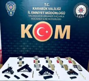 Karabük’te ruhsatsız silah operasyonu: 2 gözaltı