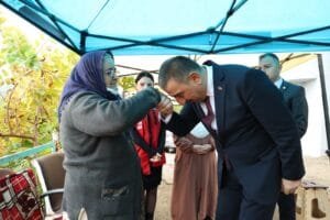 Vali Hacıbektaşoğlu’ndan Kıbrıs gazisi Celal Dibek’in ailesine taziye