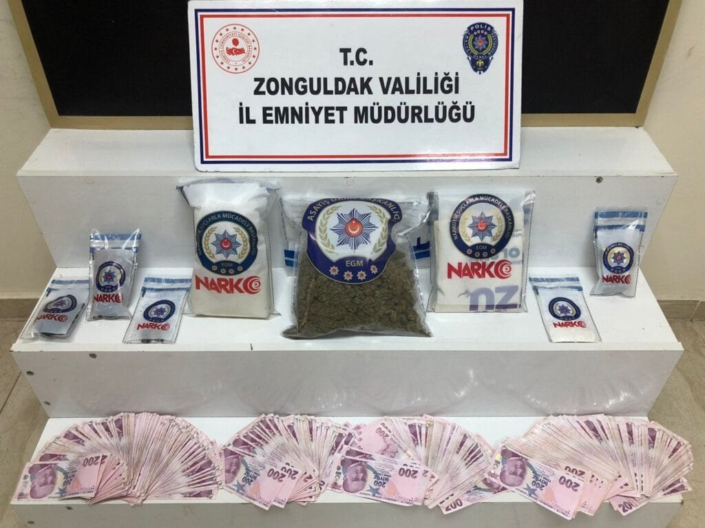 Zonguldak’ta narkotik operasyonu: 3 şüpheli yakalandı, 2’si tutuklandı