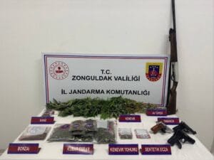 Zonguldak’ta uyuşturucu ve tarihi eser ele geçirildi