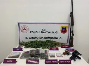 Zonguldak’ta uyuşturucu ve tarihi eser ele geçirildi