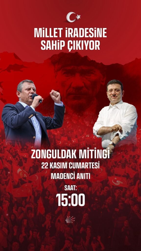 CHP Lideri Özgür Özel 22 Kasım’da Zonguldak’ta Halkla Buluşacak