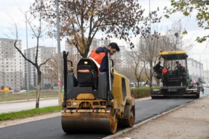 Osmangazi’de park içi yollar yenilendi
