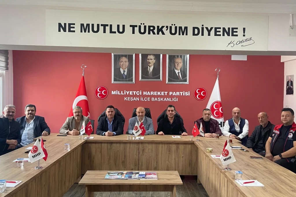 Edirne Keşan'da Tarım İlçe Müdürü Olcay Karbuz’dan MHP’ye ziyaret