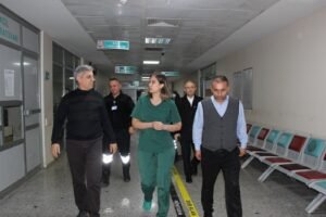 Çaycuma Devlet Hastanesi ve 112 istasyonlarına gece denetimi