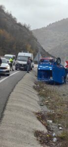 Zonguldak-Ankara Karayolunda Kaza; patpat ile ticari araç çarpıştı