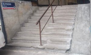 Zonguldak’ta pazar yerine yapılan engelli rampaları tepki çekti