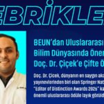 BEUN’dan Uluslararası Bilim Dünyasında Önemli Başarı: Doç. Dr. Çiçek’e Çifte Ödül